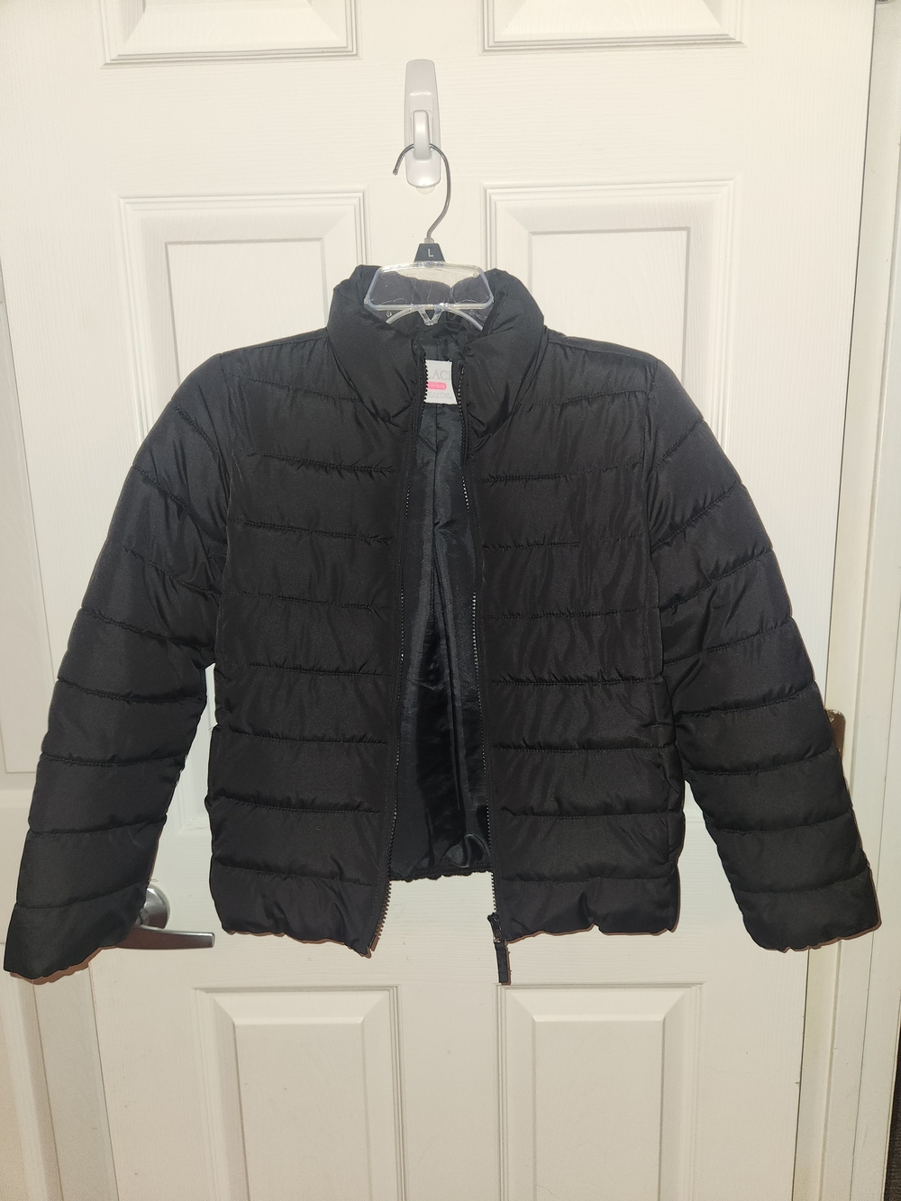 Place Kids Black Quilted Puffer Jacket - Cozy Stand Collar